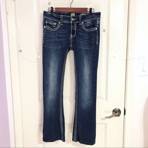 Skinny Bootcut Denim Jeans